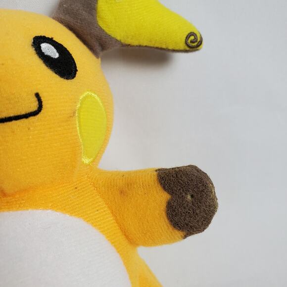 Pokémon Raichu Plush Toy 9" Yellow Stuffed Animal Collectable - Picture 6 of 8